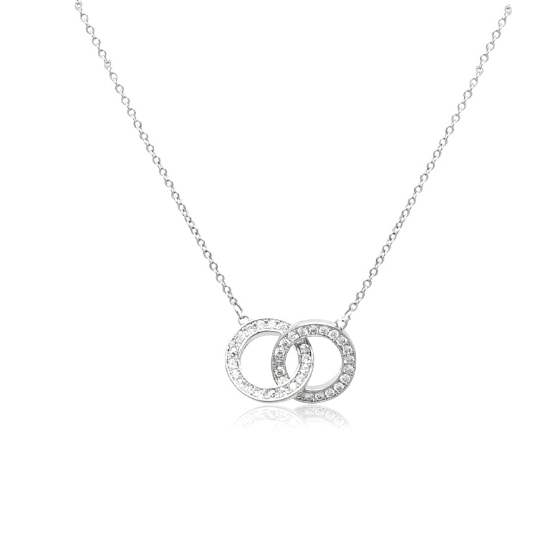 White gold cubic deals zirconia pendant