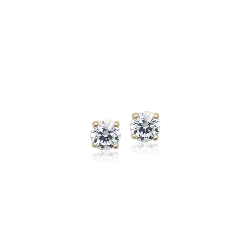 White gold deals solitaire earrings