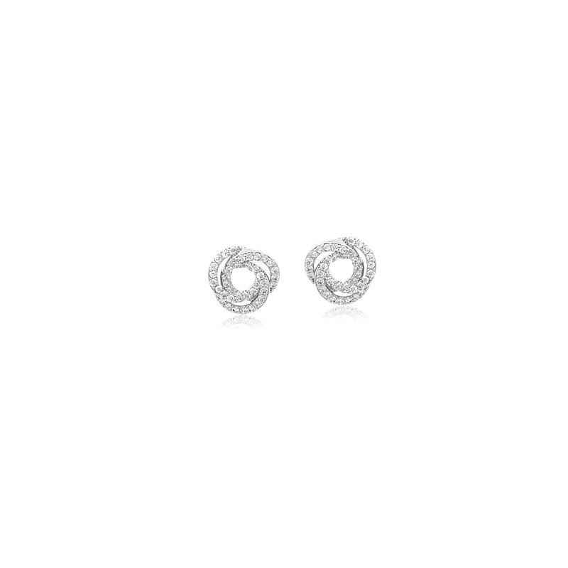 White gold cubic 2025 zirconia earrings