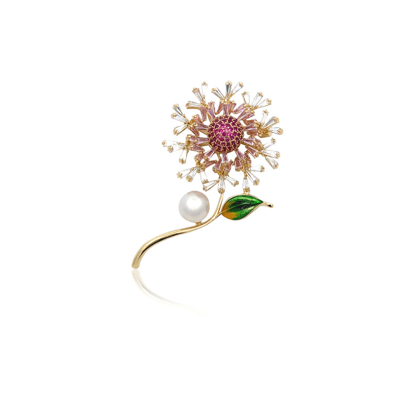 Flower Freshwater Pearl Brooch