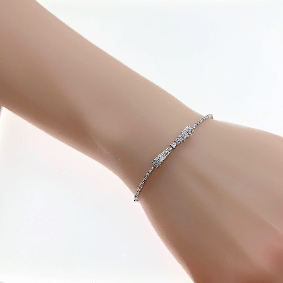 Ribbon Cubic Zirconia Bracelet