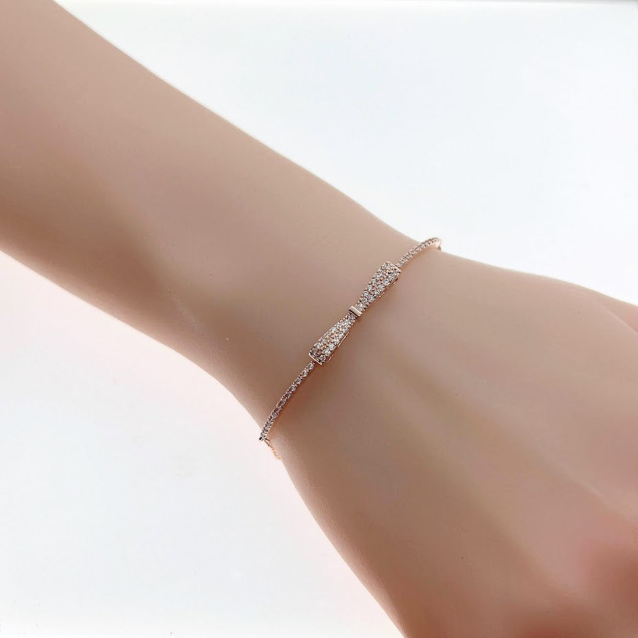 Ribbon Cubic Zirconia Bracelet