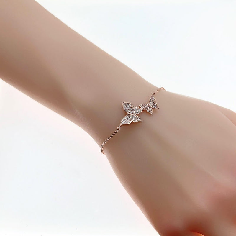 Butterfly Cubic Zirconia Bracelet