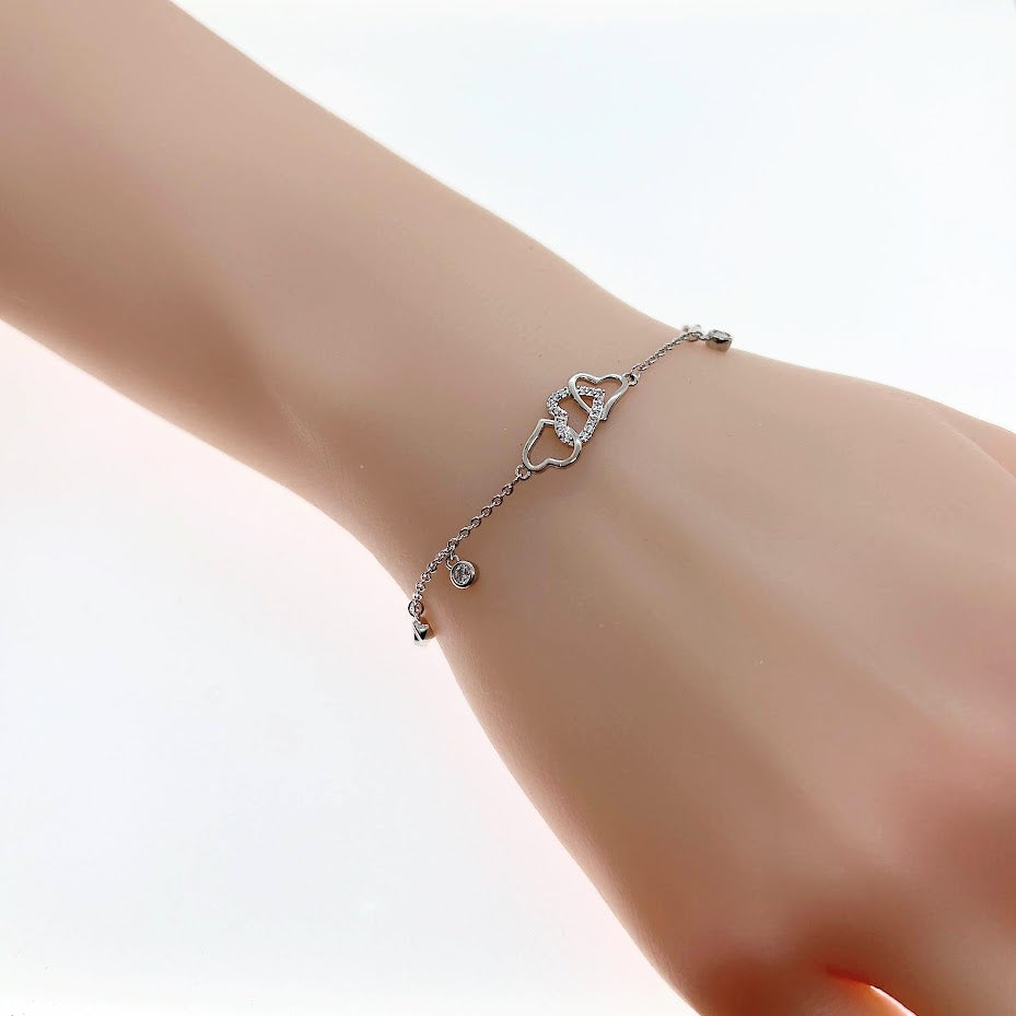 Heart Cubic Zirconia Bracelet