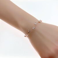 Leaf Cubic Zirconia Bracelet