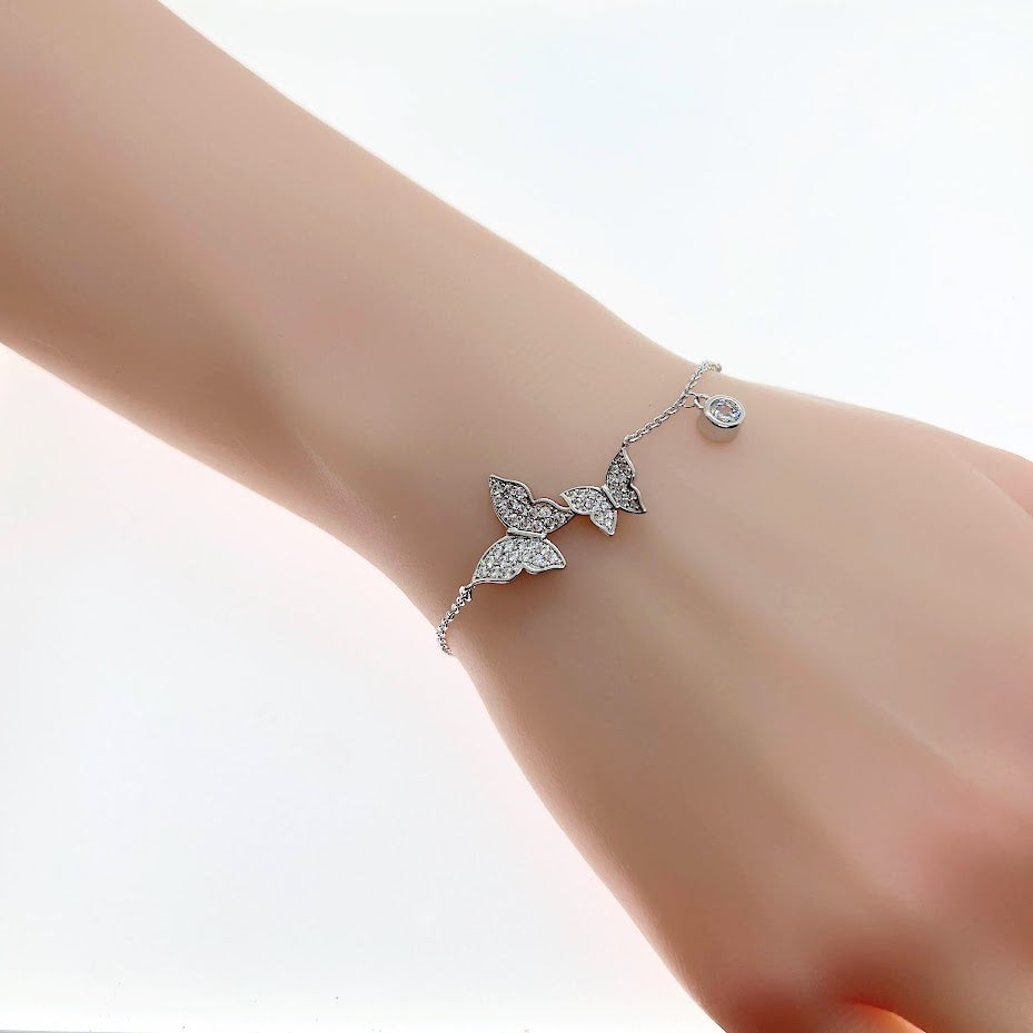 Butterfly Cubic Zirconia Bracelet