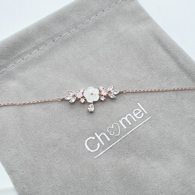 Flower Cubic Zirconia Bracelet - CHOMEL