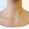 Moon & Star Cubic Zirconia Necklace