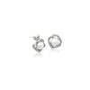 Freshwater Pearl and Cubic Zirconia Stud Earrings