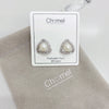 Freshwater Pearl and Cubic Zirconia Stud Earrings