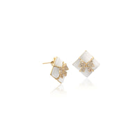 Simulated Moonstone Earrings