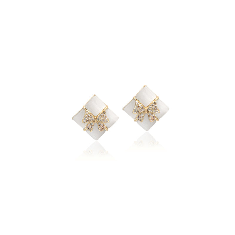 Simulated Moonstone Earrings