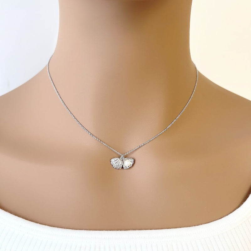 Shell Cubic Zirconia Necklace