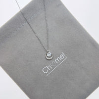 Moon & Star Cubic Zirconia Necklace