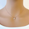 Moon & Star Cubic Zirconia Necklace