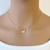 Gingko Leaf Cubic Zirconia Necklace