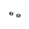 Cubic Zirconia Hoop Stud Earrings