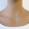 Butterfly Cubic Zirconia  Necklace