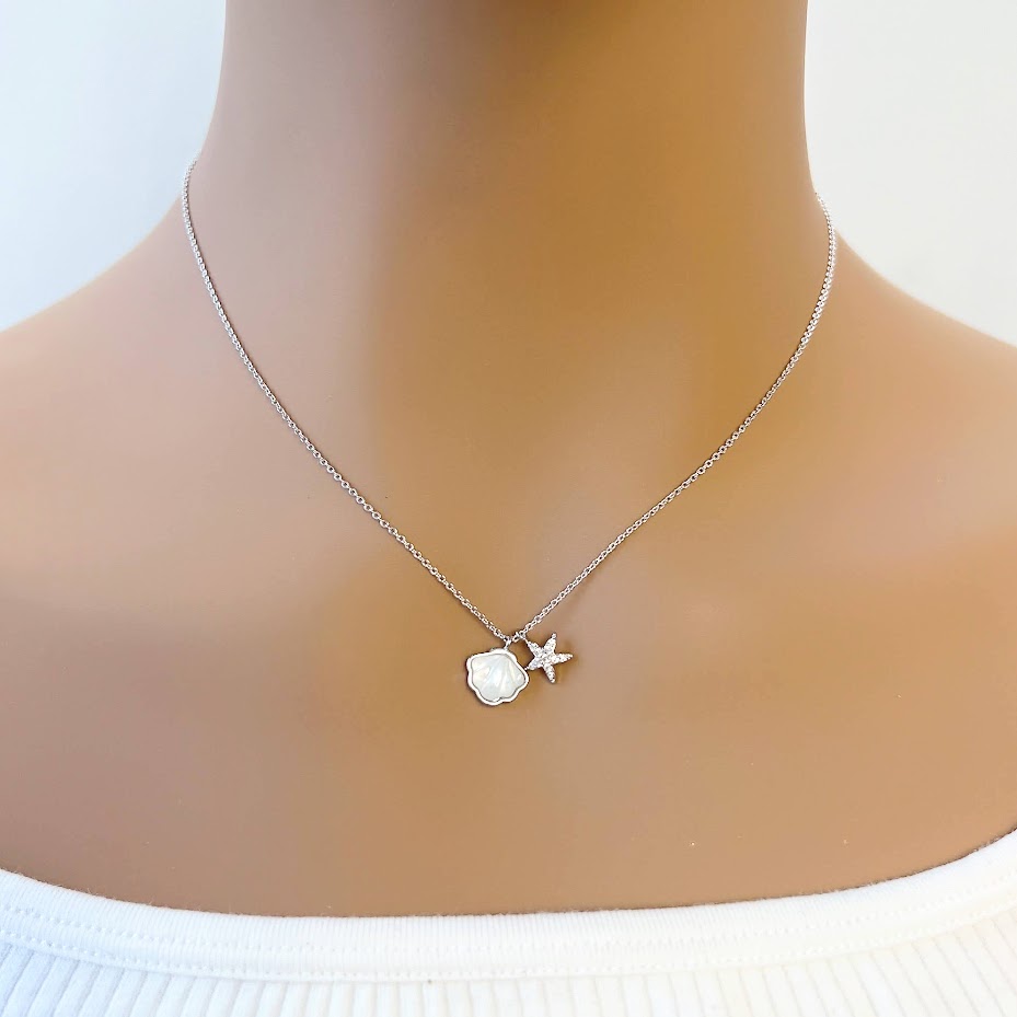 Shell & Starfish Mother of Pearl Necklace