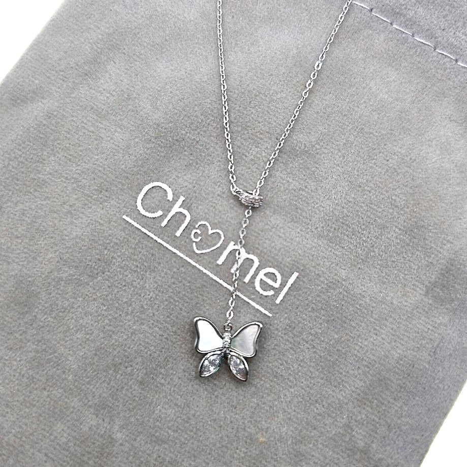 Butterfly Mother of Pearl Necklace