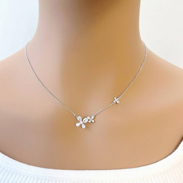 Butterfly Cubic Zirconia Necklace