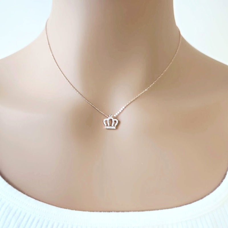 Crown Cubic Zirconia Necklace