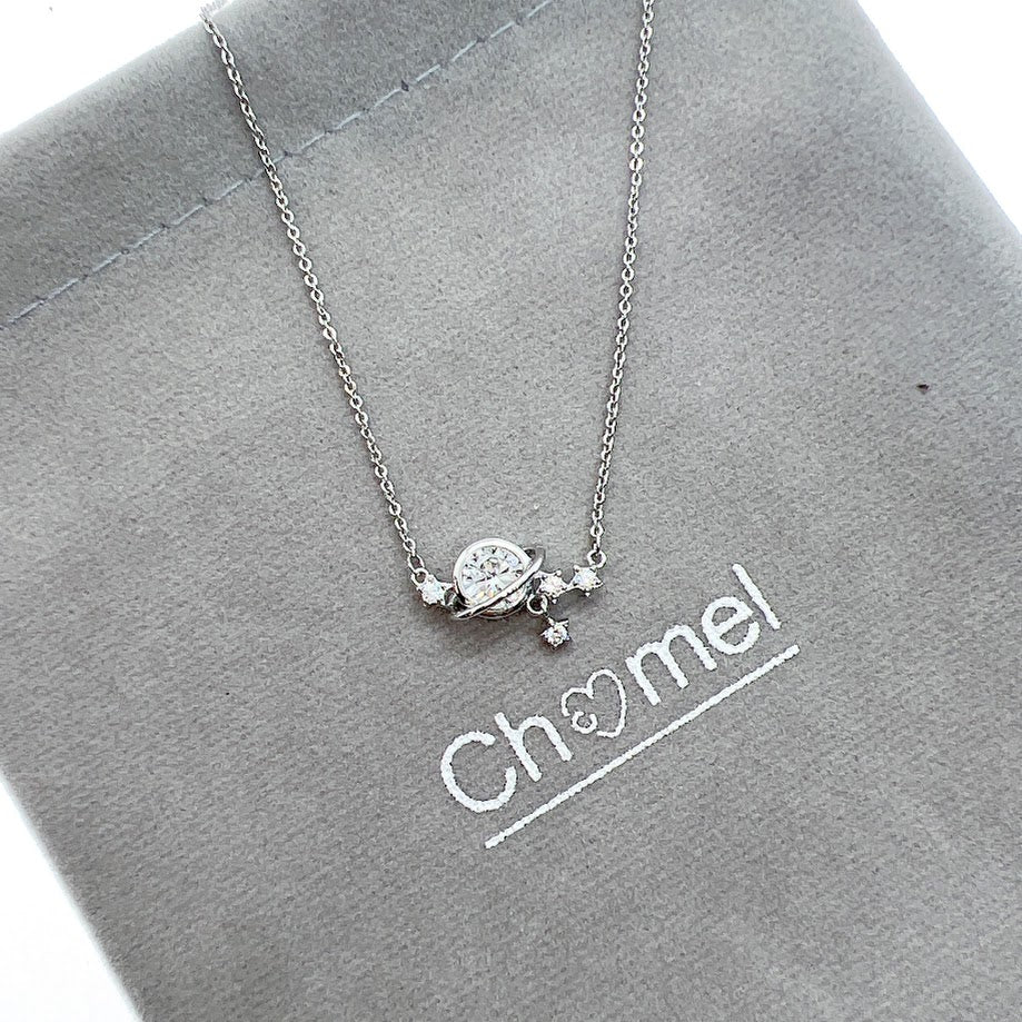 Planet Cubic Zirconia Necklace