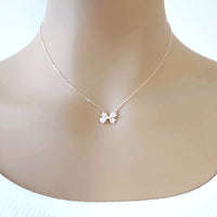 Ribbon Cubic Zirconia Necklace