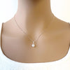 Solitaire Cubic Zirconia Necklace