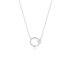 Flower Cubic Zirconia Necklace