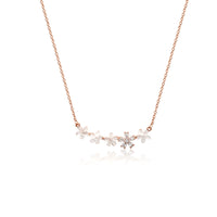 Flower Cubic Zirconia Necklace