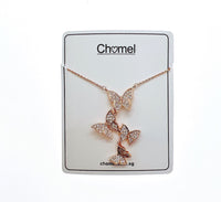 Butterfly Cubic Zirconia  Necklace