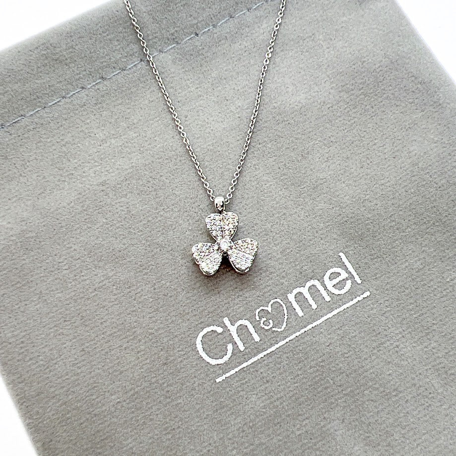 Clover Cubic Zirconia Necklace