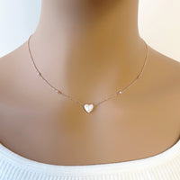 Heart Mother of Pearl Necklace