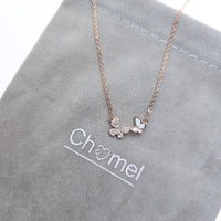 Butterfly Cubic Zirconia  Necklace