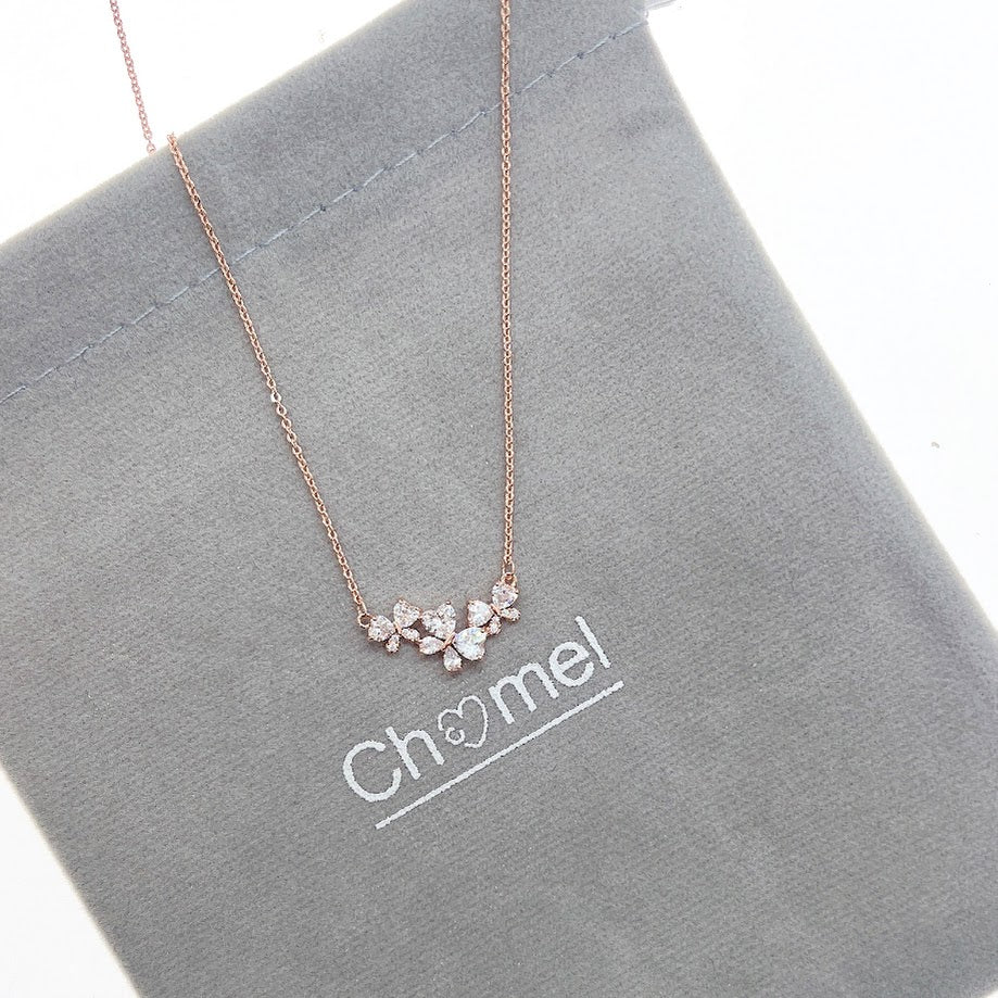 Butterfly Cubic Zirconia  Necklace