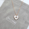 Heart Cubic Zirconia and Mother of Pearl Necklace