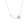 Butterfly Cubic Zirconia  Necklace - CHOMEL