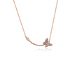 Butterfly Cubic Zirconia  Necklace - CHOMEL