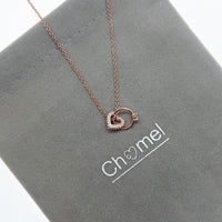 Interlocking Heart & Ring Necklace