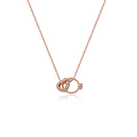 Interlocking Heart & Ring Necklace