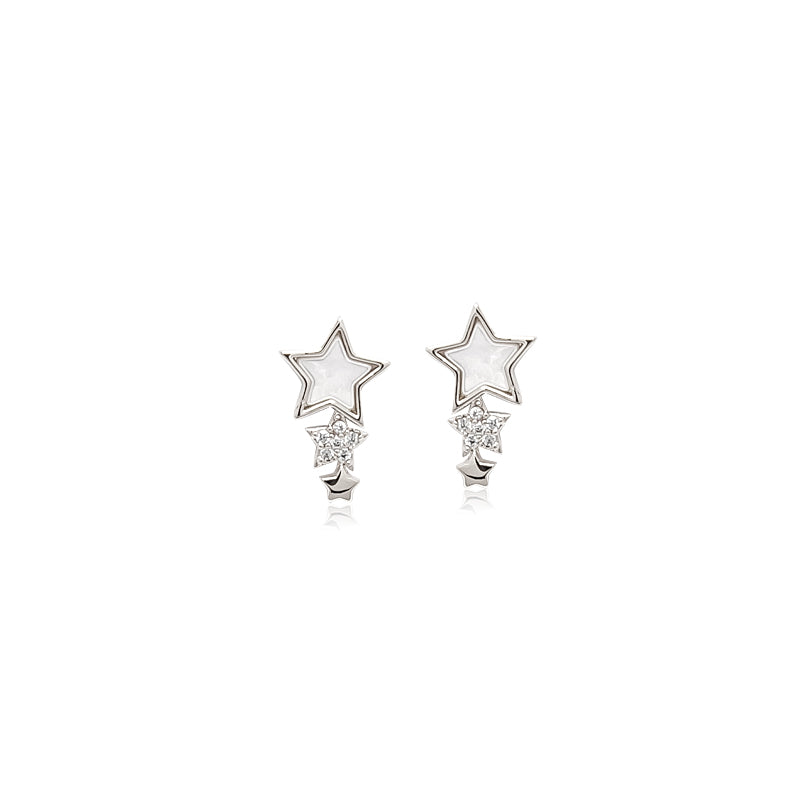 Star Mother of Pearl Earrings