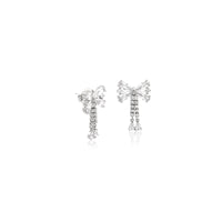 Ribbon Cubic Zirconia Earrings