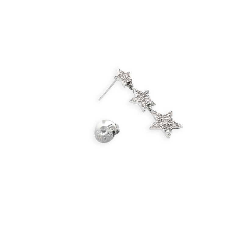 Star Cubic Zirconia Stud Earrings