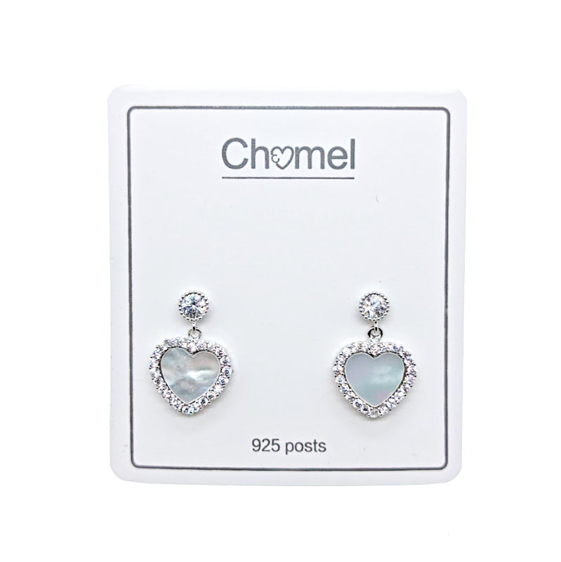 White mother of pearl earrings sale