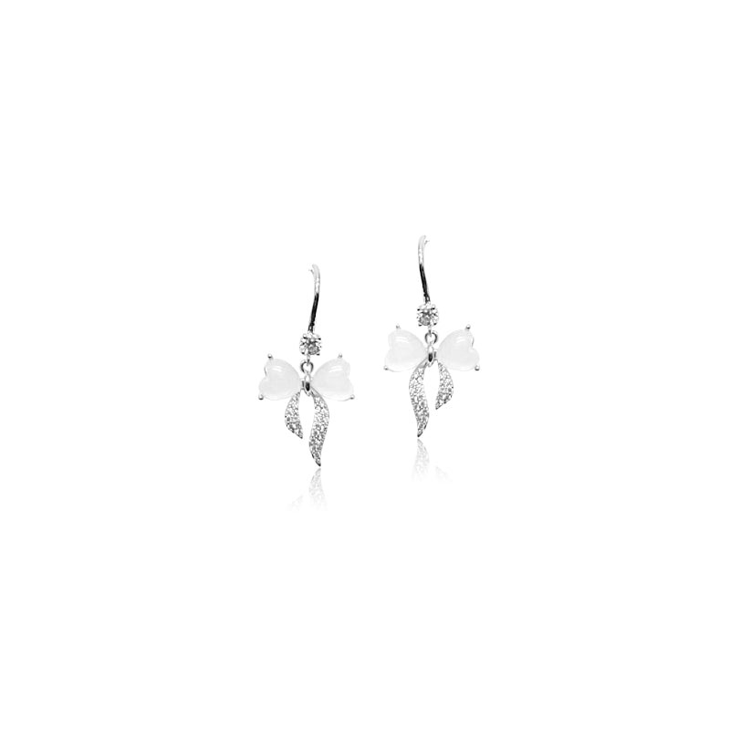 Ribbon Cubic Zirconia Earrings