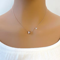 Tunnel Cubic Zirconia Necklace