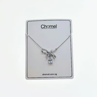 Ribbon Cubic Zirconia Necklace