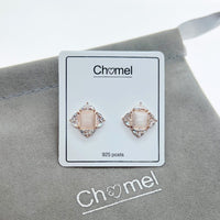 Simulated Moonstone Earrings