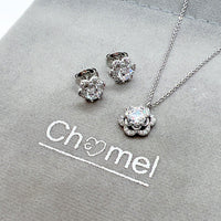 Cubic Zirconia Flower Set